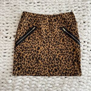 Cheetah Print Mini Skirt